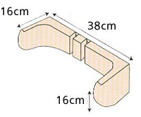 ボディサポート BSW5の寸法図