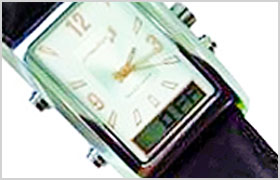 振動式アナログ腕時計 バイブラクオーツJ VQ500J アラームを振動で 