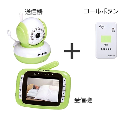 在宅用映像モニター見守りサポートシステム よべーる6900 コールボタンセットの説明