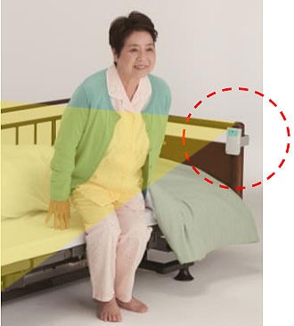 非接触型離床センサー 温度deキャッチの説明