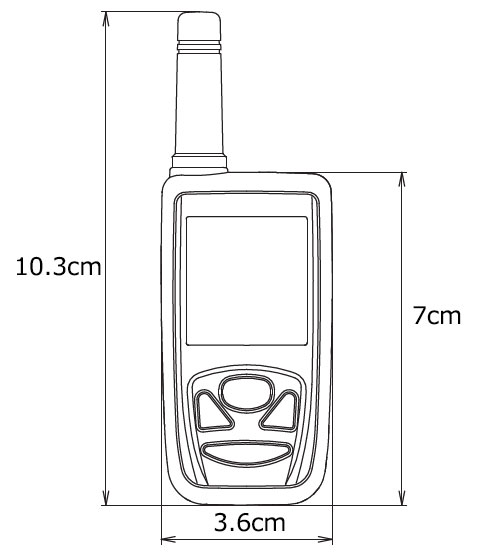 クリップ緊急センサー送信機 はるお君 携帯型受信機セットHCS-CS30(KE)