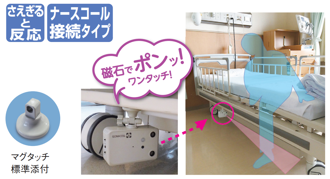 超音波・赤外線コール ナースコール接続タイプ 【アイホン仕様】｜徘徊