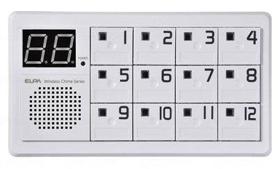 ワイヤレスチャイム インターホン 受信器（EWS-P70）+卓上押しボタン（EWS-P35）セットの説明