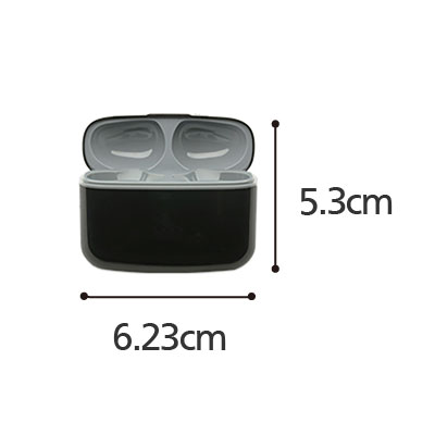 Bluetoothイヤホン機能付集音器の寸法図