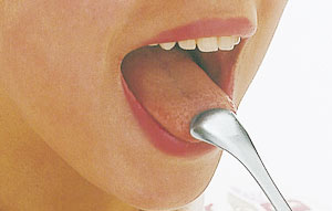 こけとっと舌クリーナーの使用例
