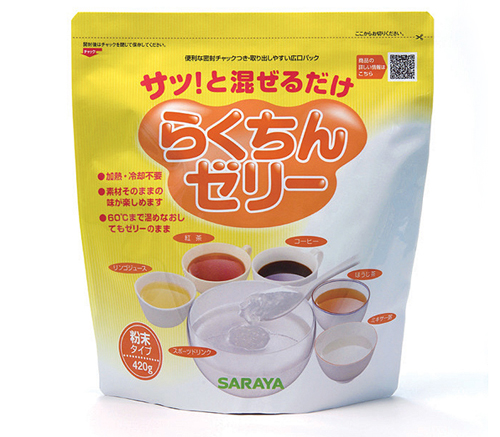 らくちんゼリー 420g×2袋セット トロミ調整剤ゼリータイプの説明