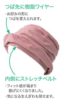 室内帽ふわっと クシャット