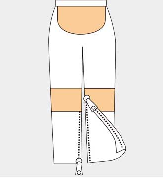 腰・膝遠赤外線当て布付き