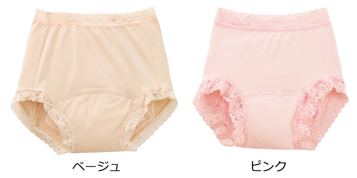 婦人軽失禁パンツ 安心快適ショーツ2枚組 38228 給水量130cc 消臭