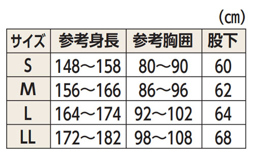 コンビネーションフルオープン型 5038 ファスナーオープン式 オール