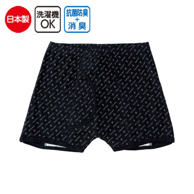 日本製 安心快適プリントニットトランクス 89822 紳士用失禁パンツ 給水量100cc 2枚セットの説明