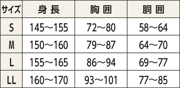 前開き7分袖シャツ 婦人用 N0.50 丸型マジック 2着セットの寸法図