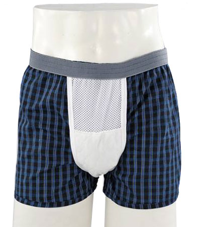 紳士用失禁パンツ 紳士おしりまで安心失禁トランクス 3枚組 給水量115ccの説明