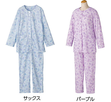 婦人ワンタッチテープ+腰開きパジャマ 通年用 98092 介護パジャマのカラー（色）