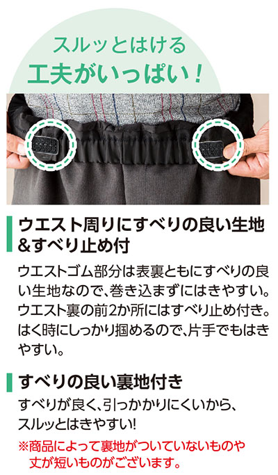 おしりスルッとパンツ（紳士）　97536　の説明