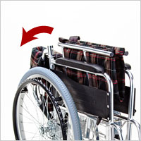 ワイドタイプ自走用車いす 座面幅46cm KS50-4643の説明