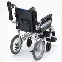 横乗り車椅子 介助用 ラクーネ3 LK-3の背面