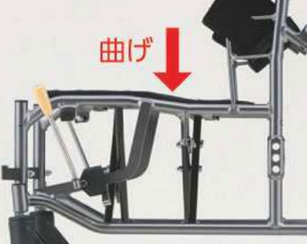 アルミ製車椅子 座王X（エックス） 介助用ティルトタイプ NAH-XF5の説明