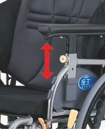低床型 介助用六輪車いす KAK16-40B-LO【屋内専用】 | 車いす通販のロッキー