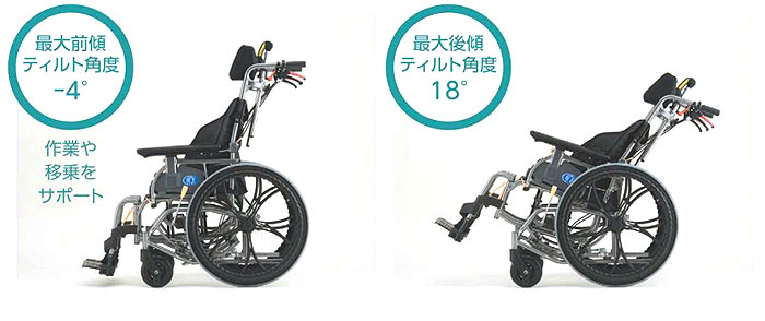 アルミ製車椅子 座王X（エックス） 自走用ティルトタイプ NA-XF7
