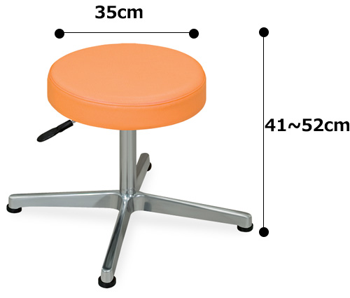 施術・診察椅子 マルチチェアー TB-63の寸法図