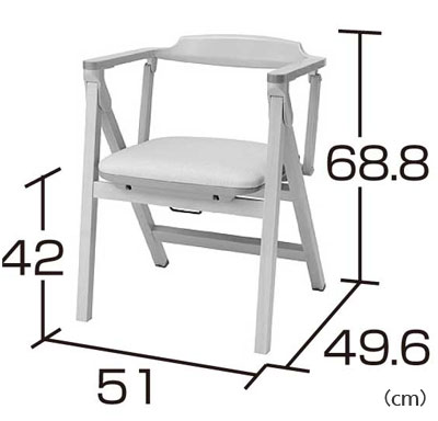 木製折りたたみチェア KD-480｜高齢者椅子(いす)｜介護用品の通販 