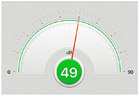 使用時の騒音値は約50dB