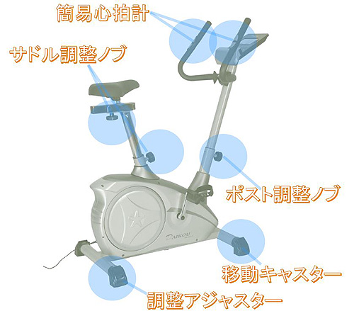 家庭用アップライトバイク DK-8601P エアロバイク