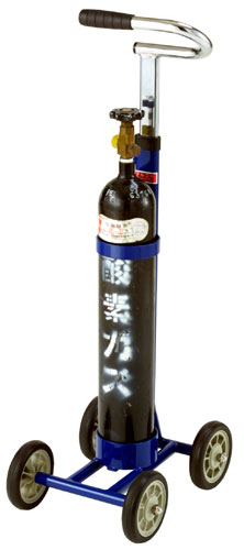 アルコーボンベキャリー3.4リットル圧縮容量500リットルボンベ用の説明