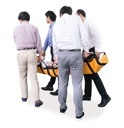 ターポリン救護担架
の説明