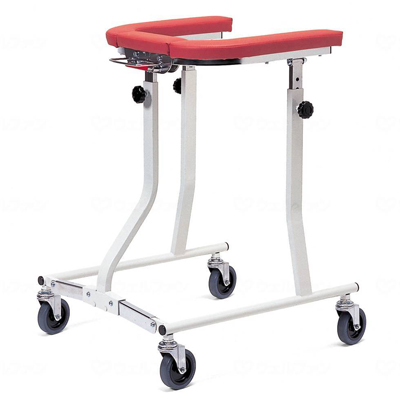 【非課税】室内用 幅広 馬蹄型歩行器 KW17〈コンパクト〉カワムラサイクル 四輪歩行車の説明