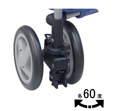 2WAYキャスターでシーンに合わせた角度設定