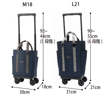 D-631 ブリル スワニー ショッピングカート 4輪ストッパー付のサイズ