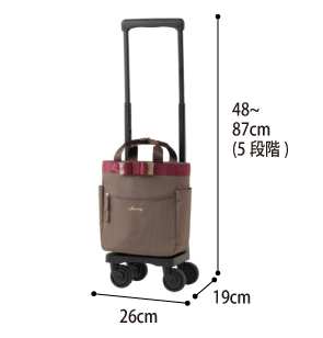 D-675 ルバンド スワニー ショッピングカート 4輪ストッパー付 TS-18のサイズ