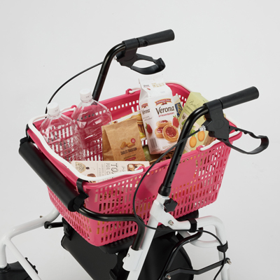 スルーン歩行車 コエル8 抑速付き KOLY8-01WH 折りたためるの説明