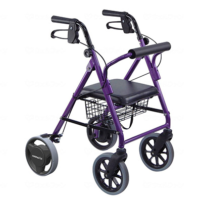 歩行車 ハッピーミニ抑速ブレーキ2　パープルメタリック