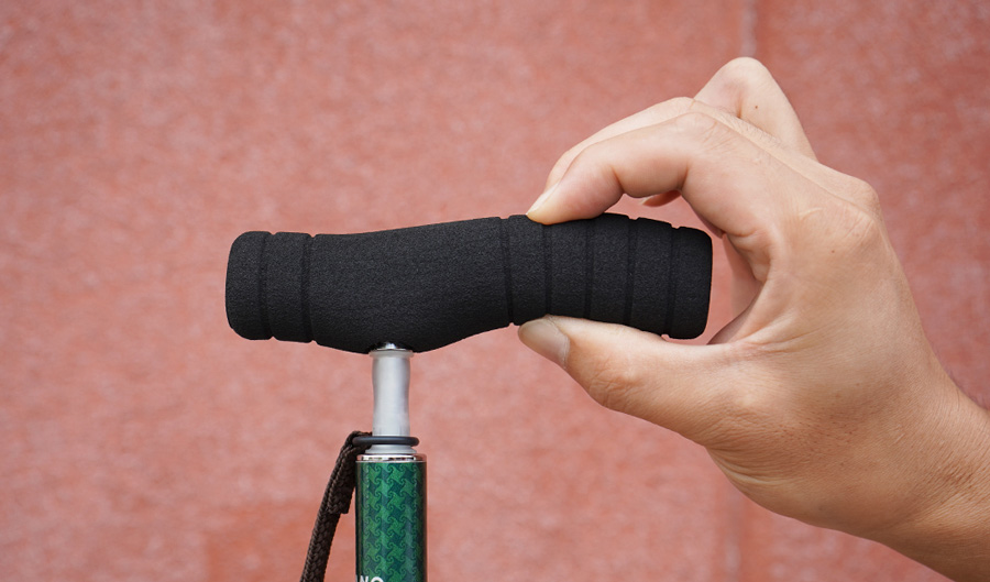 手が痛くなりにくいソフトグリップ