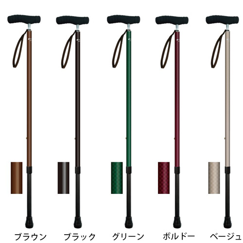 ソフトグリップ SOFT-GA 伸縮杖 シナノ 長さ75～90cm 身長約146～176cmのカラー（色）