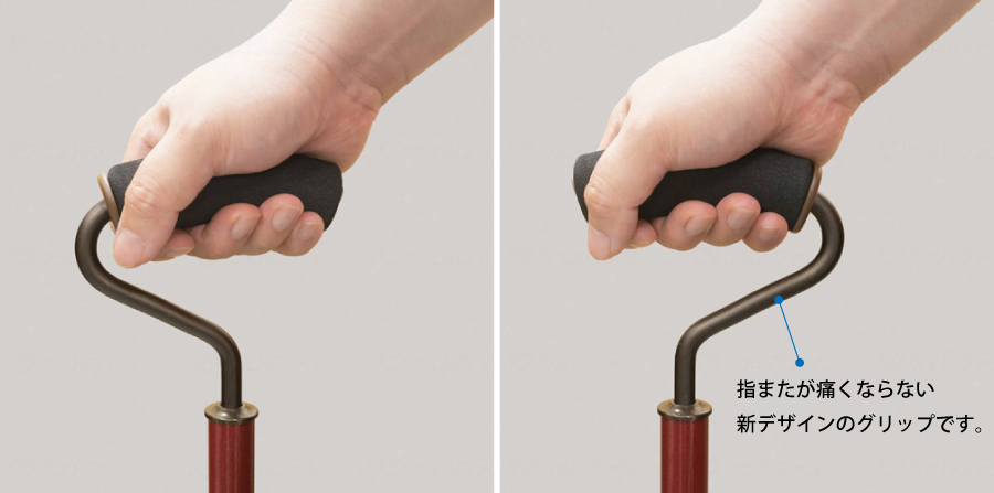 手のひらフィットステッキ 伸縮杖 フジホームの説明