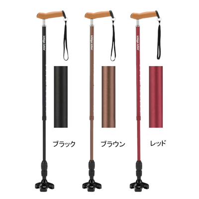 AKａ5264　杖　つえ　浄雲作 多点杖 Calmo+ カルモトリプル CLM-G3 マキテック 3点杖 伸縮式 多点