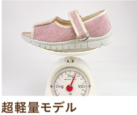 足元応援 WG303 リハビリシューズ 超軽量 装具対応 3E～4E 両足販売 屋内の説明