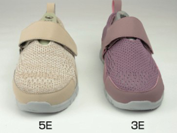 屋外用介護靴 SaiSai ストレッチニットシューズW750 外反母趾･むくみ対策 マリアンヌ ケアシューズ 両足販売の説明