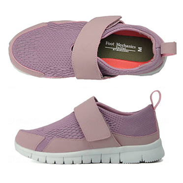 屋外用介護靴 SaiSai ストレッチニットシューズW750 外反母趾･むくみ対策 マリアンヌ ケアシューズ 両足販売　パープル