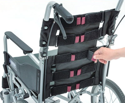 非課税】BACKS(バックス) 介助用車椅子 BK16-40SB 背張り調整