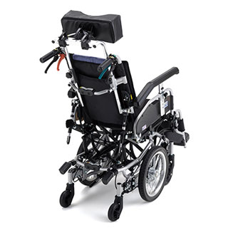【非課税】軽量 ティルト＆リクライニング車椅子(SKR-8) 小回りがきくコンパクト介助式車いす ミキ Mikiの説明
