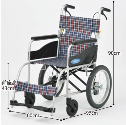 NEOシリーズ 介助用 NEO-2 ノーパンクタイヤのサイズ