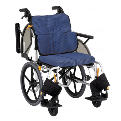 【非課税】ネクストコア2 マルチ NEXT2-41B 介助用車椅子 はねあげ&スイングアウト ノーパンクタイヤ　ブルー