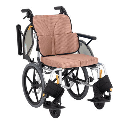 【非課税】ネクストコア2 マルチ NEXT2-41BE 介助用車椅子 はねあげ&スイングアウト 伸縮式ブレーキ仕様　オークル