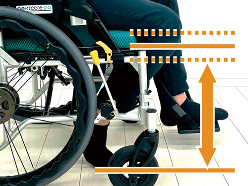 【非課税】ネクストコアⅡ アジャスト NEXT2-61B 介助用車いす ノーパンクタイヤの説明