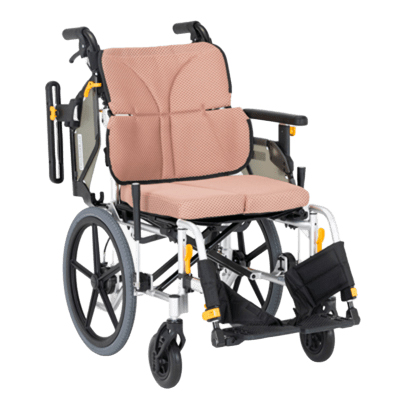 【非課税】ネクストコアⅡ アジャスト NEXT2-61BE 介助用車いす 伸縮式ブレーキ仕様　オークル